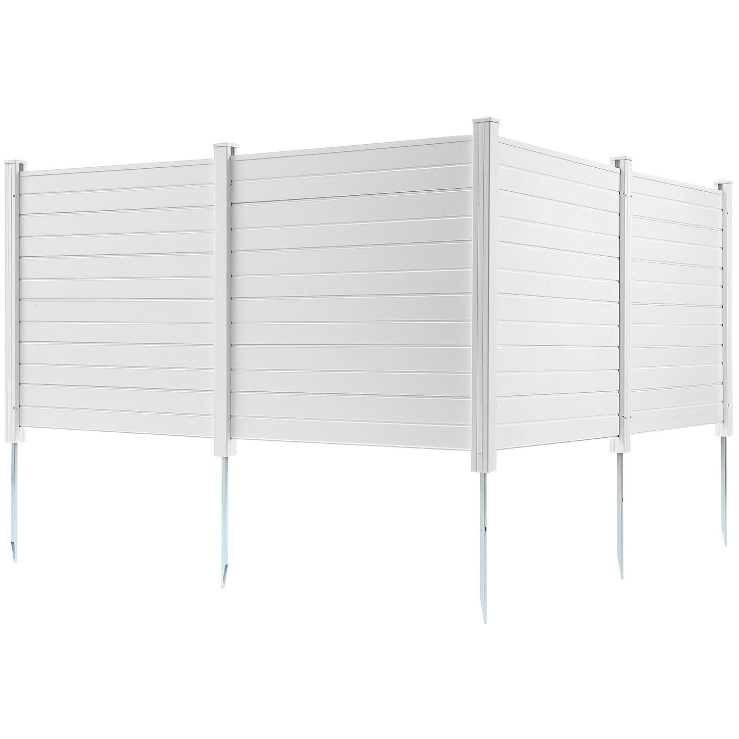 Outdoor Privacy Screens, 50" W x 50" H Air Conditioner Fence, Pool Equipment Enclosure, Horizontal Vinyl V952-PVCYSWLMB50XGXYIGV0