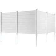 Outdoor Privacy Screens, 50" W x 50" H Air Conditioner Fence, Pool Equipment Enclosure, Horizontal Vinyl V952-PVCYSWLMB50XGXYIGV0