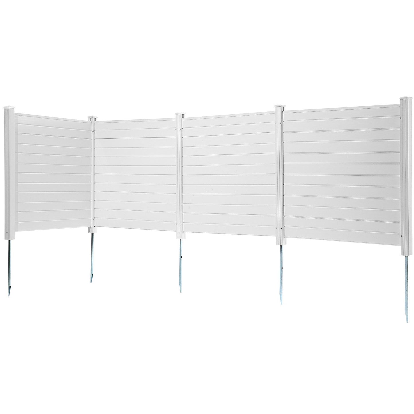 Outdoor Privacy Screens, 50" W x 50" H Air Conditioner Fence, Pool Equipment Enclosure, Horizontal Vinyl V952-PVCYSWLMB50XGXYIGV0