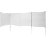 Outdoor Privacy Screens, 50" W x 50" H Air Conditioner Fence, Pool Equipment Enclosure, Horizontal Vinyl V952-PVCYSWLMB50XGXYIGV0