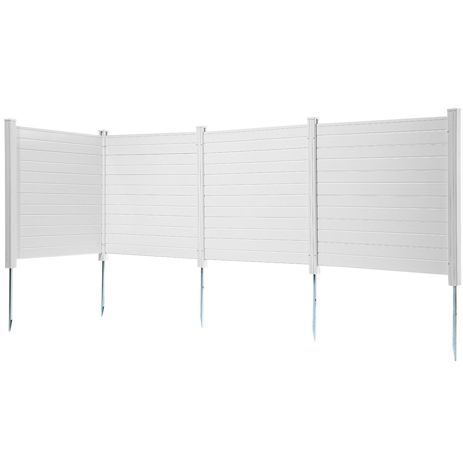 Outdoor Privacy Screens, 50" W x 50" H Air Conditioner Fence, Pool Equipment Enclosure, Horizontal Vinyl V952-PVCYSWLMB50XGXYIGV0