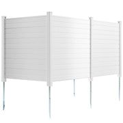 Outdoor Privacy Screens, 50" W x 50" H Air Conditioner Fence, Pool Equipment Enclosure, Horizontal Vinyl V952-PVCYSWLMB50XGXYIGV0