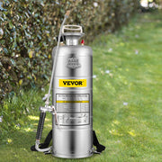 3.5Gal Stainless Steel Sprayer,l Set with 20" Wand& Handle& 3FT Reinforced Hose, Hand Pump Sprayer with V952-PWQBXG12L00000001V0