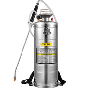 3.5Gal Stainless Steel Sprayer,l Set with 20" Wand& Handle& 3FT Reinforced Hose, Hand Pump Sprayer with V952-PWQBXG12L00000001V0