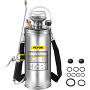 2Gal Stainless Steel Sprayer, Set with 20"" Wand& Handle& 3FT Reinforced Hose, Hand Pump Sprayer with V952-PWQBXG8L000000001V0