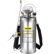 2Gal Stainless Steel Sprayer, Set with 20"" Wand& Handle& 3FT Reinforced Hose, Hand Pump Sprayer with V952-PWQBXG8L000000001V0