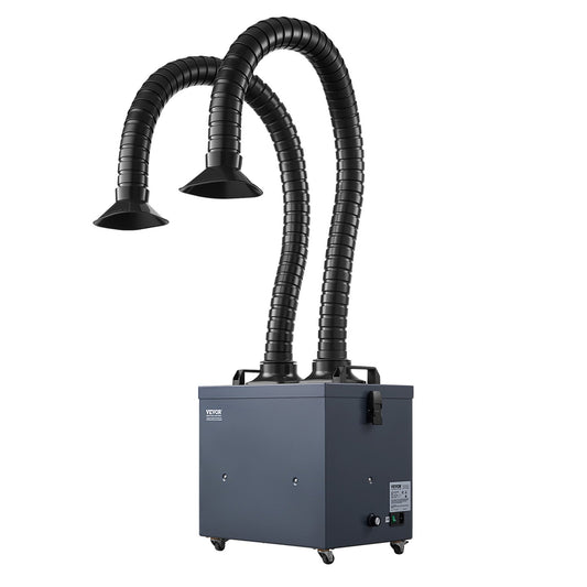 Soldering Fume Extractor with Dual Hoses, 275W Brushless Solder Smoke Absorber with 4-Stage Filters & 10 V952-PYJQDDY360LF5JO5YV3