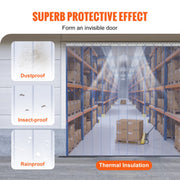Strip Curtain PVC Door Curtain 244 x 244 cm Cooler Freezer Clear Plastic V952-PZMLPZGHMPTLG3PGGV0