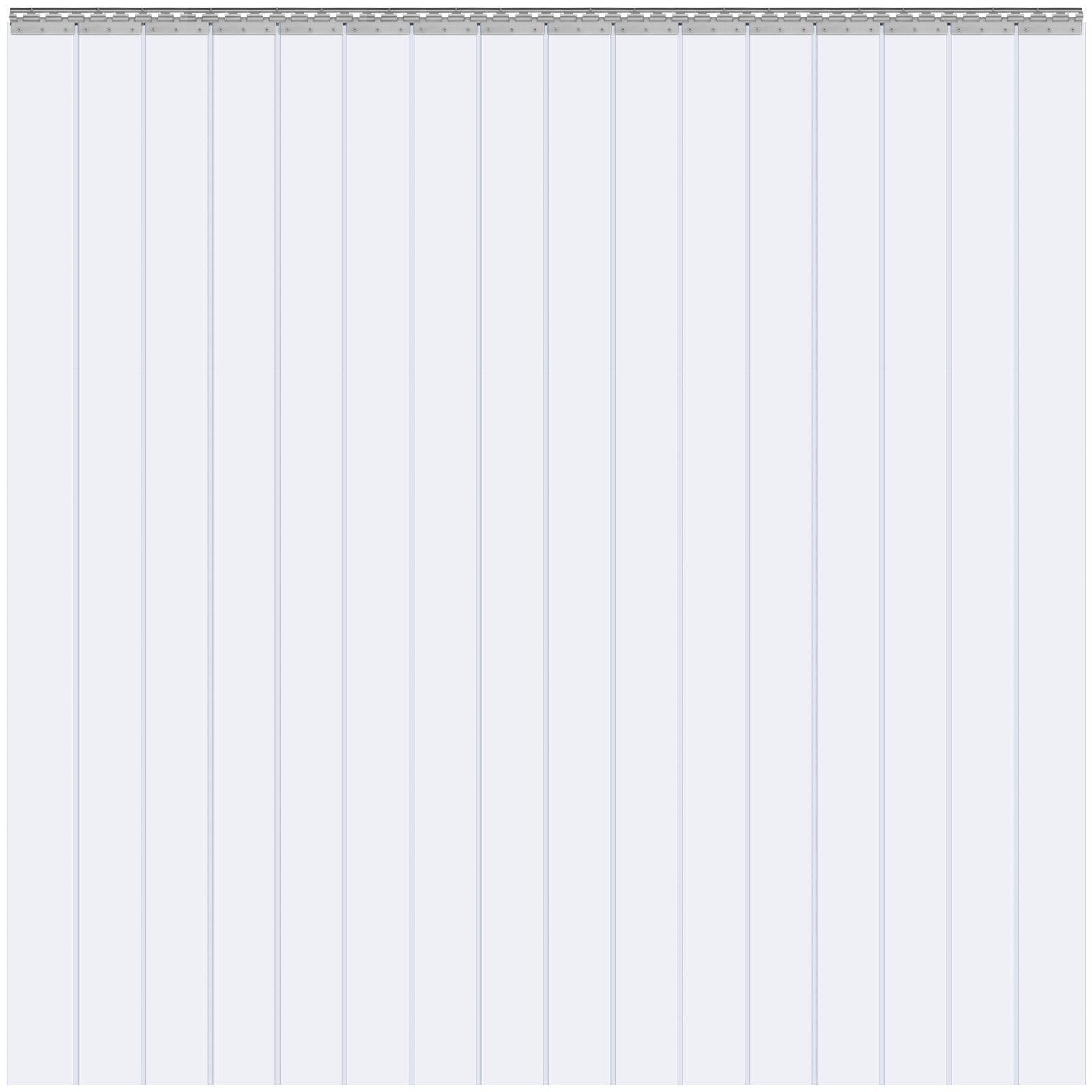 Strip Curtain PVC Door Curtain 244 x 244 cm Cooler Freezer Clear Plastic V952-PZMLPZGHMPTLG3PGGV0