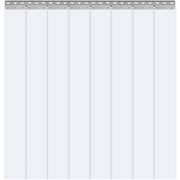 Strip Curtain, 213.4 cm Height x 122 cm Width, 2 mm Thickness, 8PCS Clear PVC Strip Door Curtain, Freezer V952-PZMLPZGHMPTLG9GIBV0