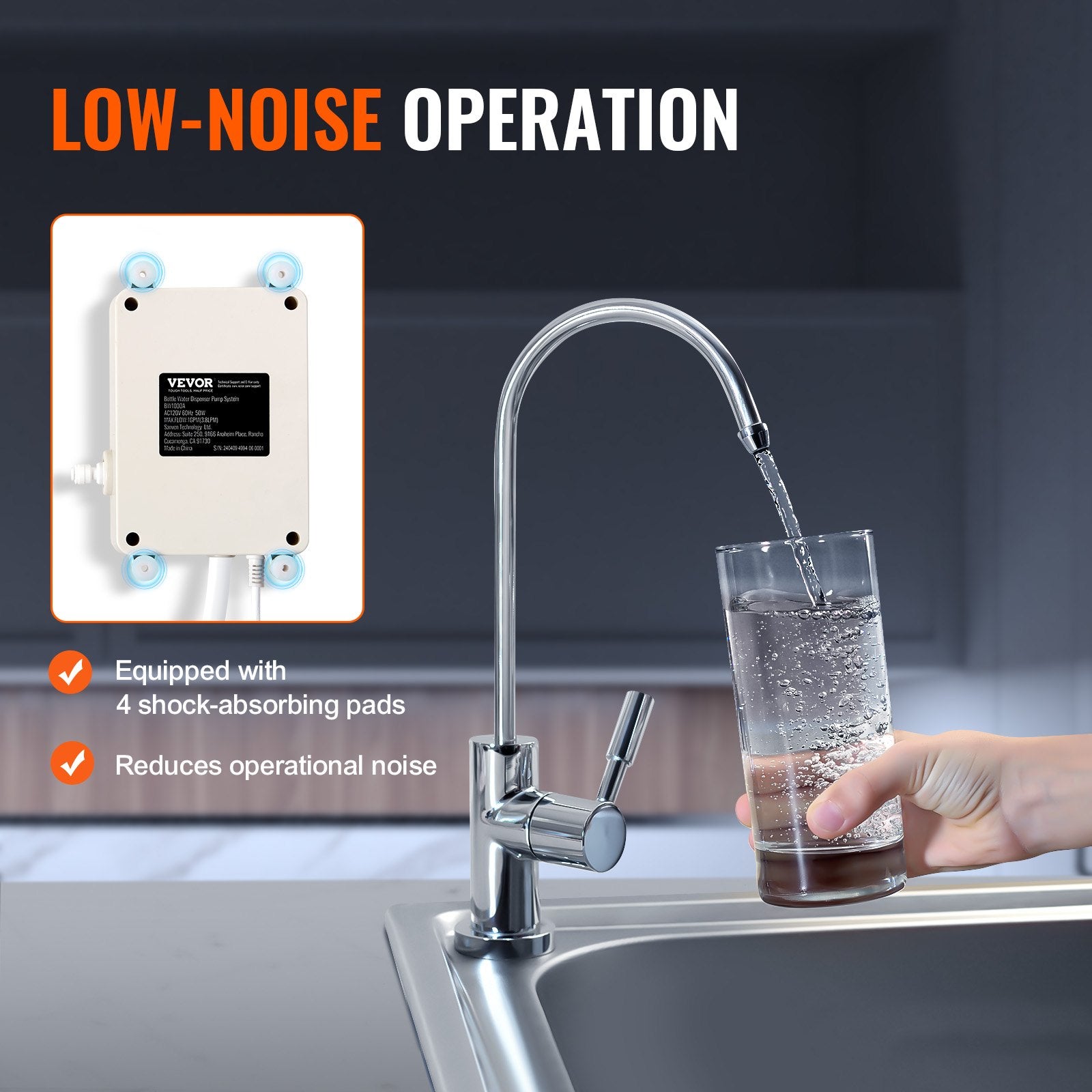 Bottled Water Dispenser Pump System, 2x5 Gallon Dispensing System, Automatic Electric Water Dispenser, V952-PZSYSBSJSGCGX2T5QV3