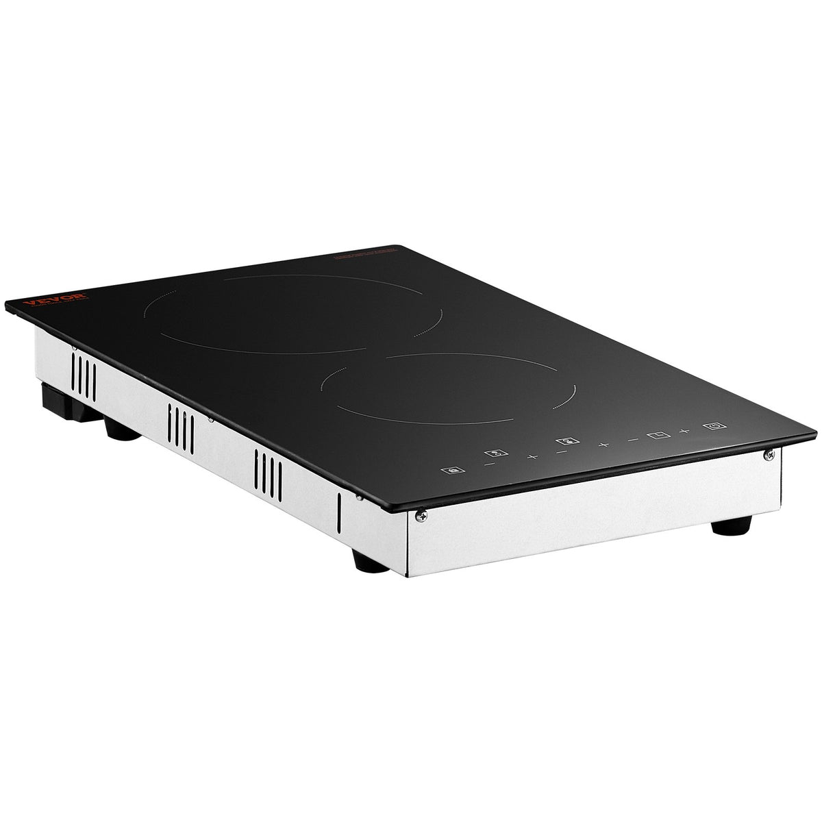 Electric Cooktop, 12 inch 2 Burners Built-in Electric Stove Top, 3000W Ceramic Radiant Cooktop with Glass V952-Q12INCH3000W2U7DKV3