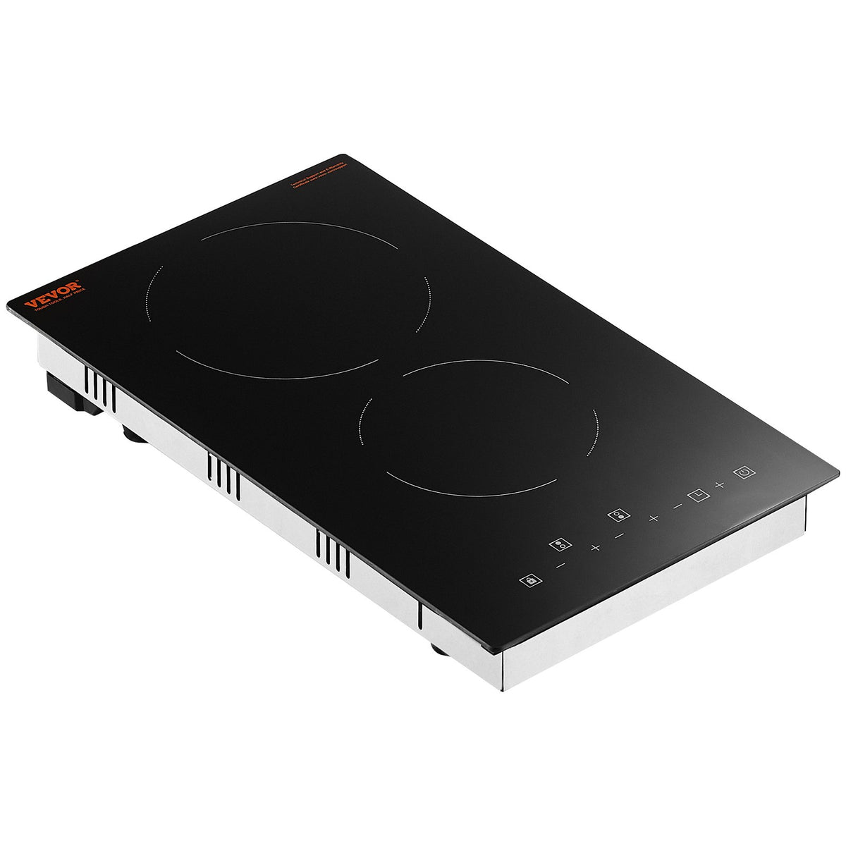 Electric Cooktop, 12 inch 2 Burners Built-in Electric Stove Top, 3000W Ceramic Radiant Cooktop with Glass V952-Q12INCH3000W2U7DKV3