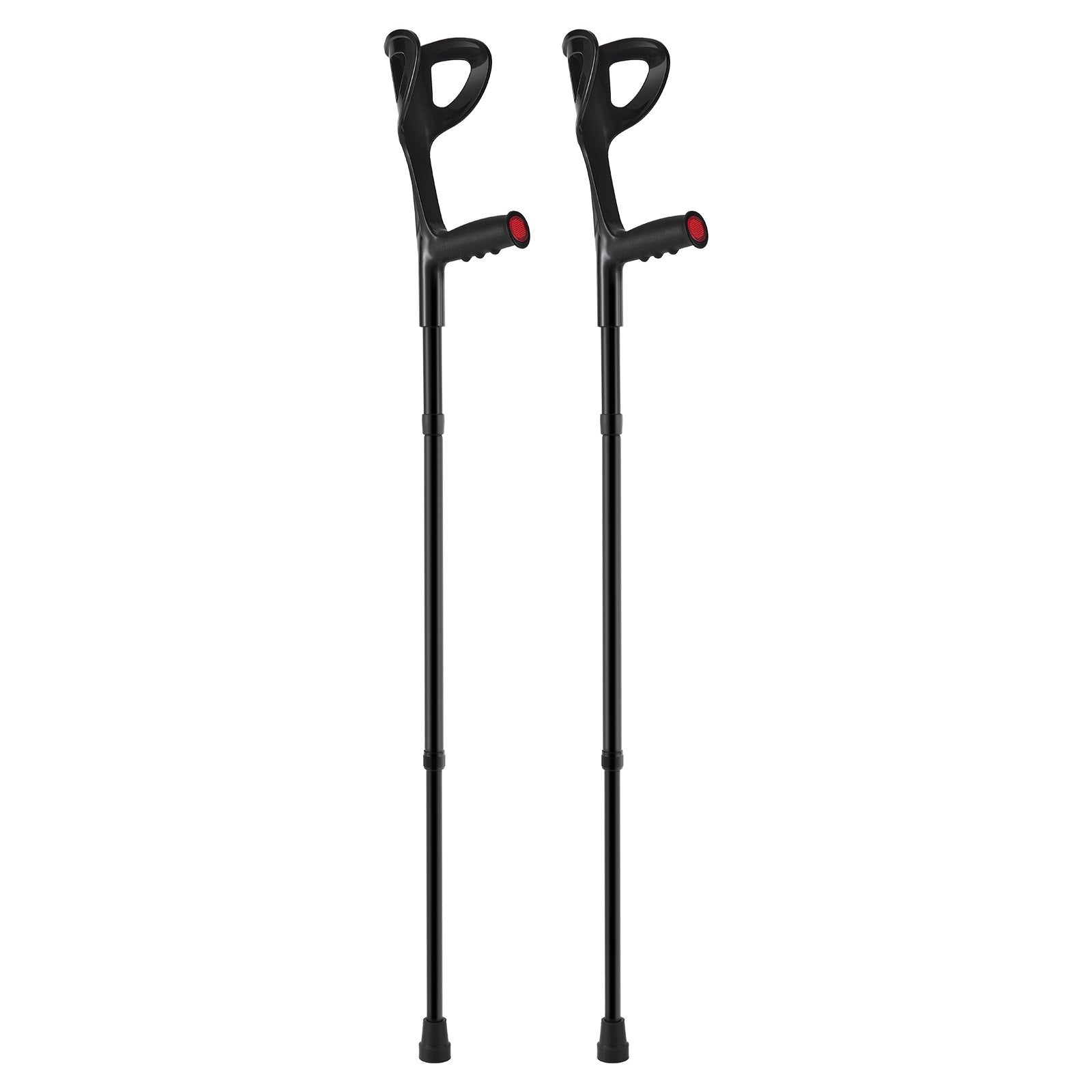 Forearm Crutches 10-Level Height Adjustable Walking Crutches 1 Pair 350LBS V952-QBGZJBXPPYZSPRL1KV0
