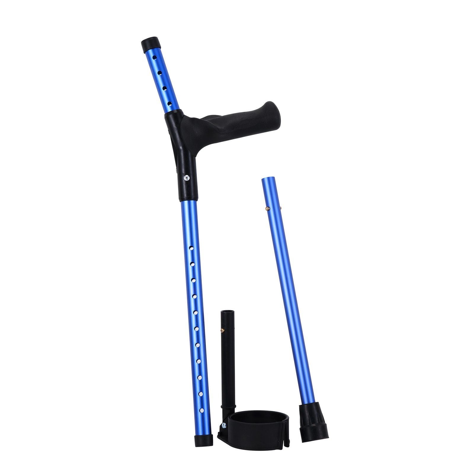 Forearm Crutches for Adults, 11-Level Height Adjustable Walking Crutches with 4-Level Upper Cuff, Lightweight V952-QBGZPVCRTGCXUI84QV0