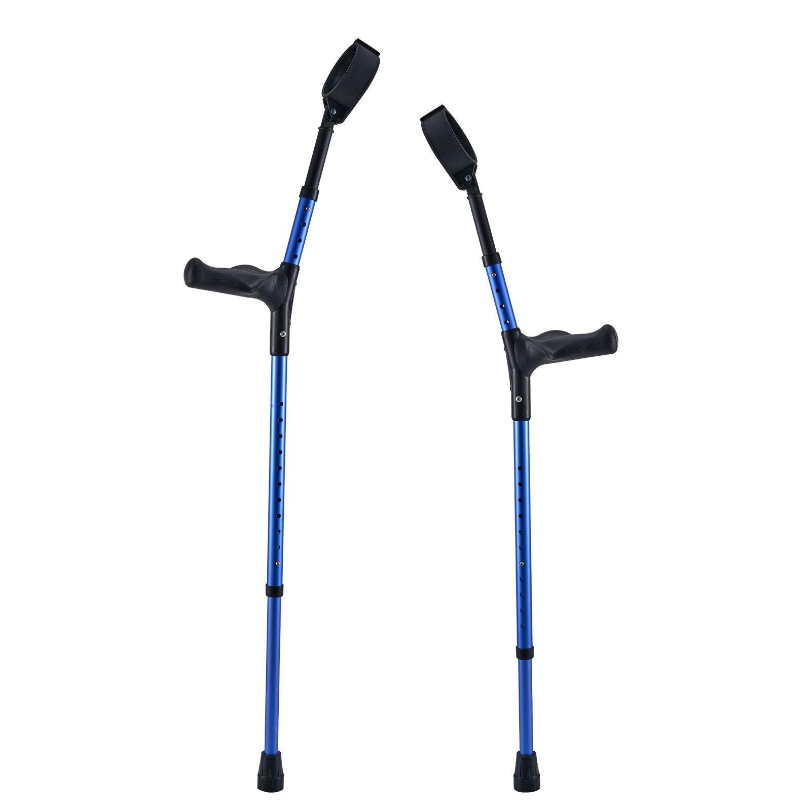 Forearm Crutches for Adults, 11-Level Height Adjustable Walking Crutches with 4-Level Upper Cuff, Lightweight V952-QBGZPVCRTGCXUI84QV0