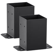 101.6x101.6mm Post Base 2 Pcs, Inner Size 91x91 Post Base Brackets, Heavy Duty Powder-Coated Post Anchor V952-QBLZDZTG2J447P4OSV0
