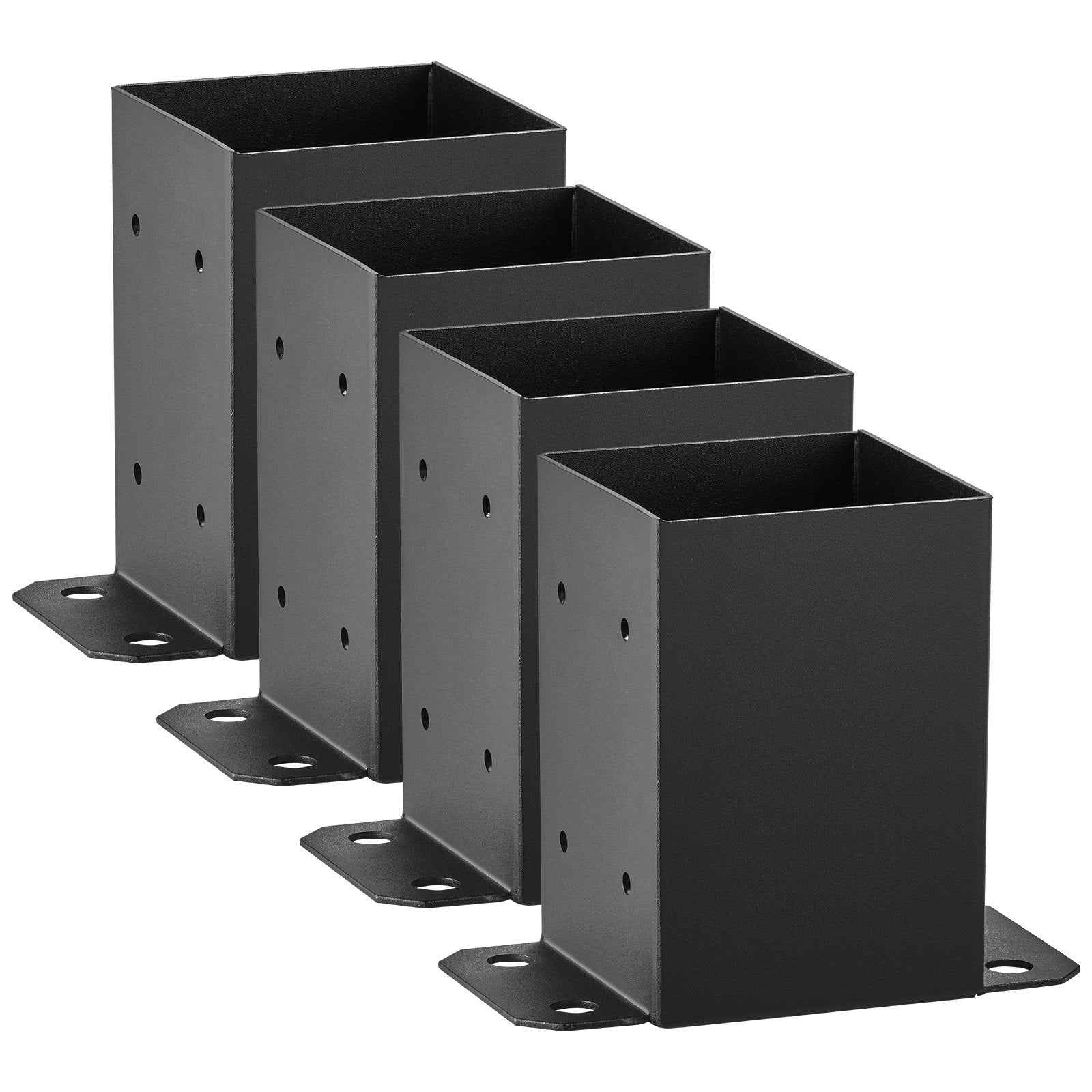 101.6x101.6mm Post Base 4 Pcs, Inner Size 91x91 Post Base Brackets, Heavy Duty Powder-Coated Post Anchor V952-QBLZDZTG4J44INMMHV0