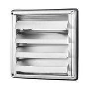 145mm Wall Vent Cover, Louvered Square AC Vent Gable Cover, Premium Stainless Steel & with Noise Reducing V952-QBPQTFKBYCSFQV0BX001V0