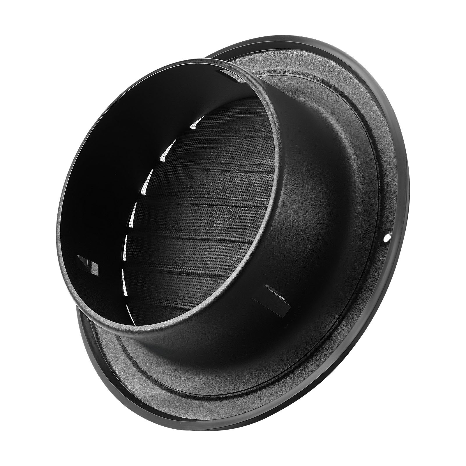 145 mm Wall Vent Cover, Louvered Round AC Vent Gable Cover, Premium Stainless Steel & with Built-in a V952-QBPQTFKBYCSYXOYTW001V0