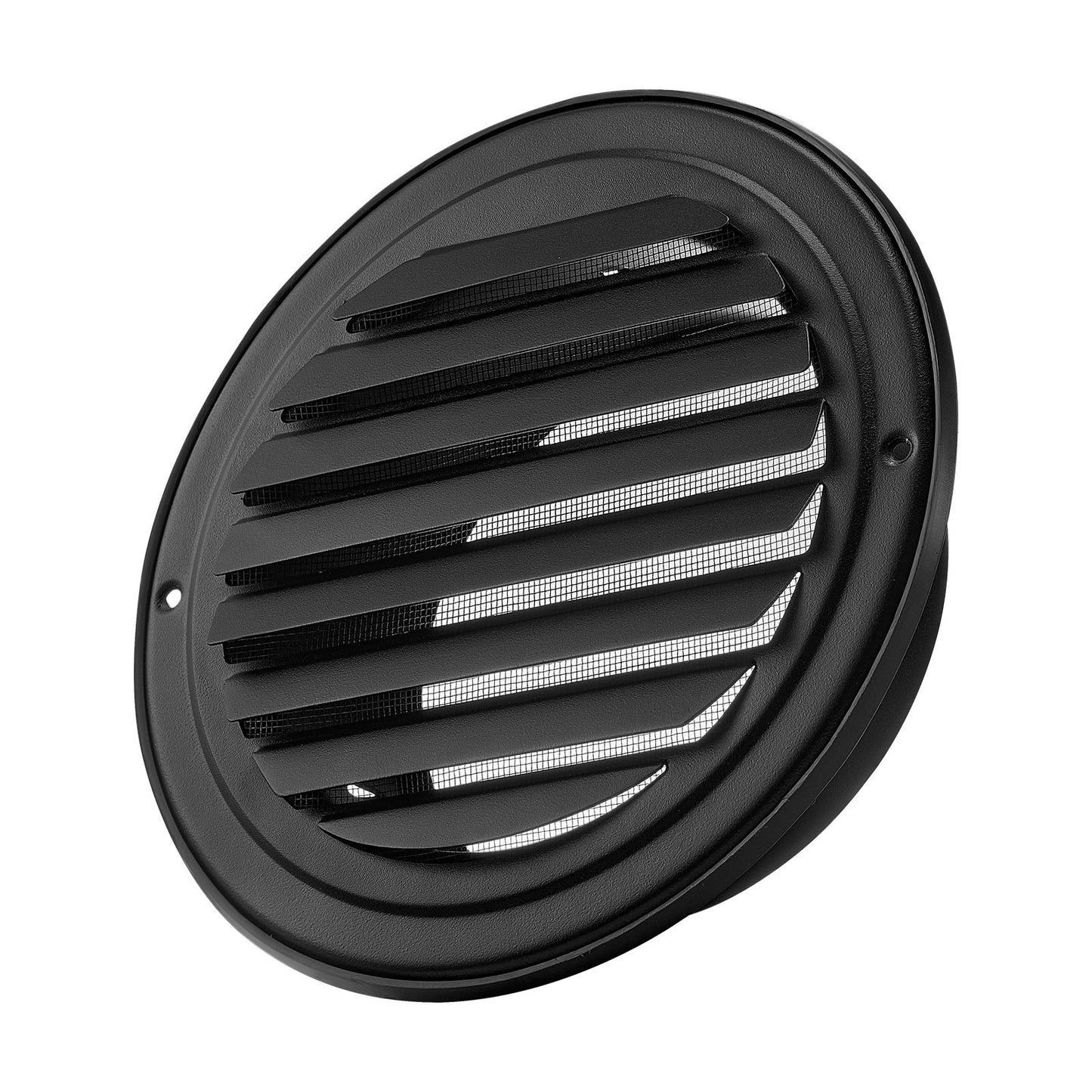 145 mm Wall Vent Cover, Louvered Round AC Vent Gable Cover, Premium Stainless Steel & with Built-in a V952-QBPQTFKBYCSYXOYTW001V0