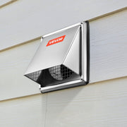 97mm External Extractor Wall Vent Cover, Square AC Vent Gable Cover, Premium Stainless Steel & with Built-in V952-QBPQTFKGSFX4BGJJ9001V0