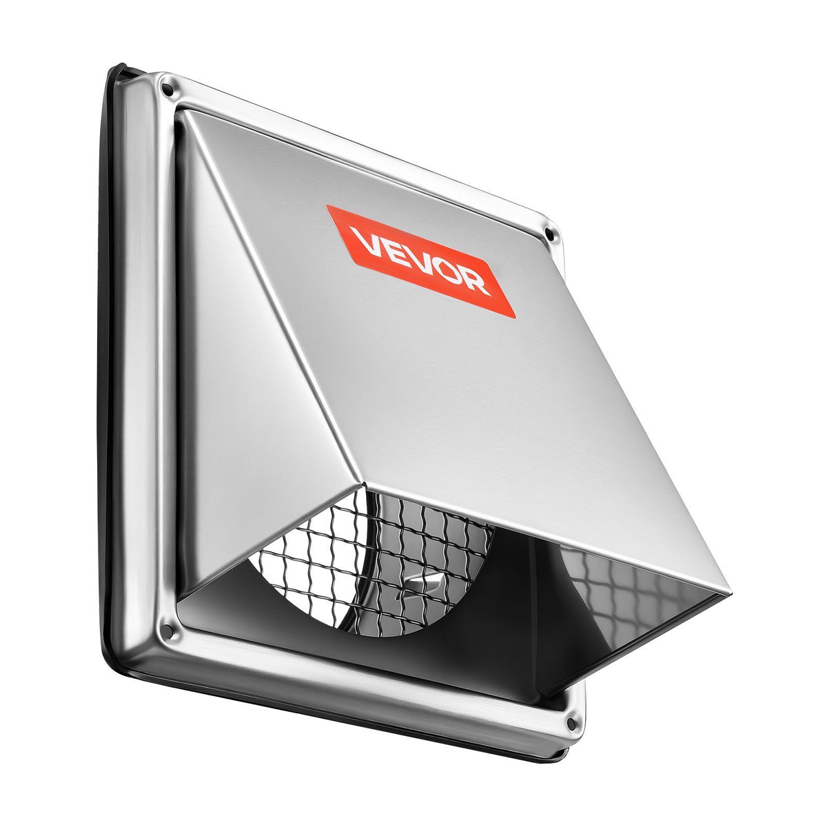 145 mm External Extractor Wall Vent Cover, Square AC Vent Gable Cover, Premium Stainless Steel & with V952-QBPQTFKGSFX625YD6001V0