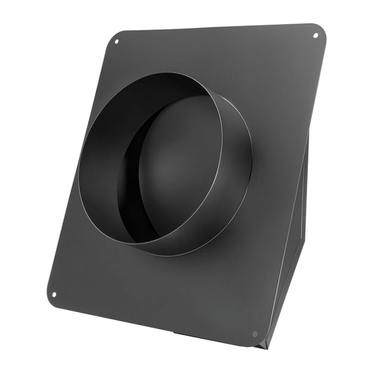 149 mm Hooded Wall Vent Cover SPCC Steel Roof Exhaust 1 Pack Black V952-QBPQTFKZSFX68VX60001V0