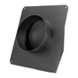 149 mm Hooded Wall Vent Cover SPCC Steel Roof Exhaust 1 Pack Black V952-QBPQTFKZSFX68VX60001V0