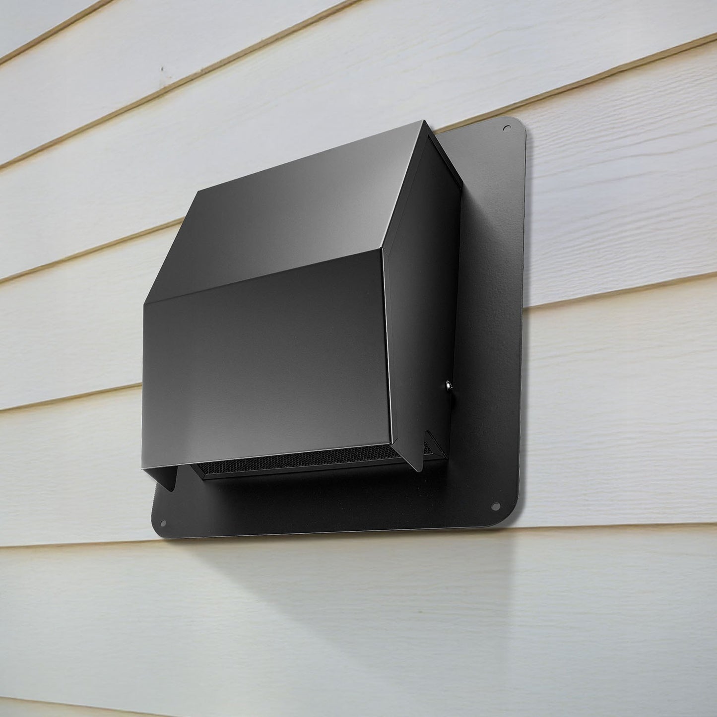 149 mm Hooded Wall Vent Cover SPCC Steel Roof Exhaust 1 Pack Black V952-QBPQTFKZSFX68VX60001V0