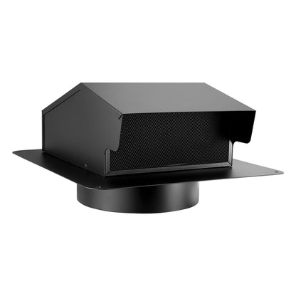 149 mm Hooded Wall Vent Cover SPCC Steel Roof Exhaust 1 Pack Black V952-QBPQTFKZSFX68VX60001V0