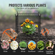 4 Pack Plant Protector from Animals, 13.4'' x 13.4'' Chicken Wire Plant Protector, Plant Cages for Outdoor V952-QBWZCL12YCHSE5ZGTV0