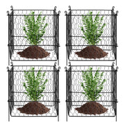 4 Pack Plant Protector from Animals, 13.4'' x 13.4'' Chicken Wire Plant Protector, Plant Cages for Outdoor V952-QBWZCL12YCHSE5ZGTV0