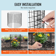 6 Pack Plant Protector from Animals, 320mm Dia. x 355mm H Chicken Wire Plant Protector, Plant Cages for V952-QBWZCL14YCHS4N9UIV0