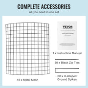 6 Pack Plant Protector from Animals, 320mm Dia. x 355mm H Chicken Wire Plant Protector, Plant Cages for V952-QBWZCL14YCHS4N9UIV0
