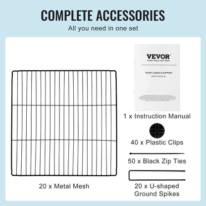 5 Pack Plant Protector from Animals, 390 mm x 390 mm Chicken Wire Plant Protector, Plant Cages for Outdoor V952-QBWZCL14YCHSHLKV6V0
