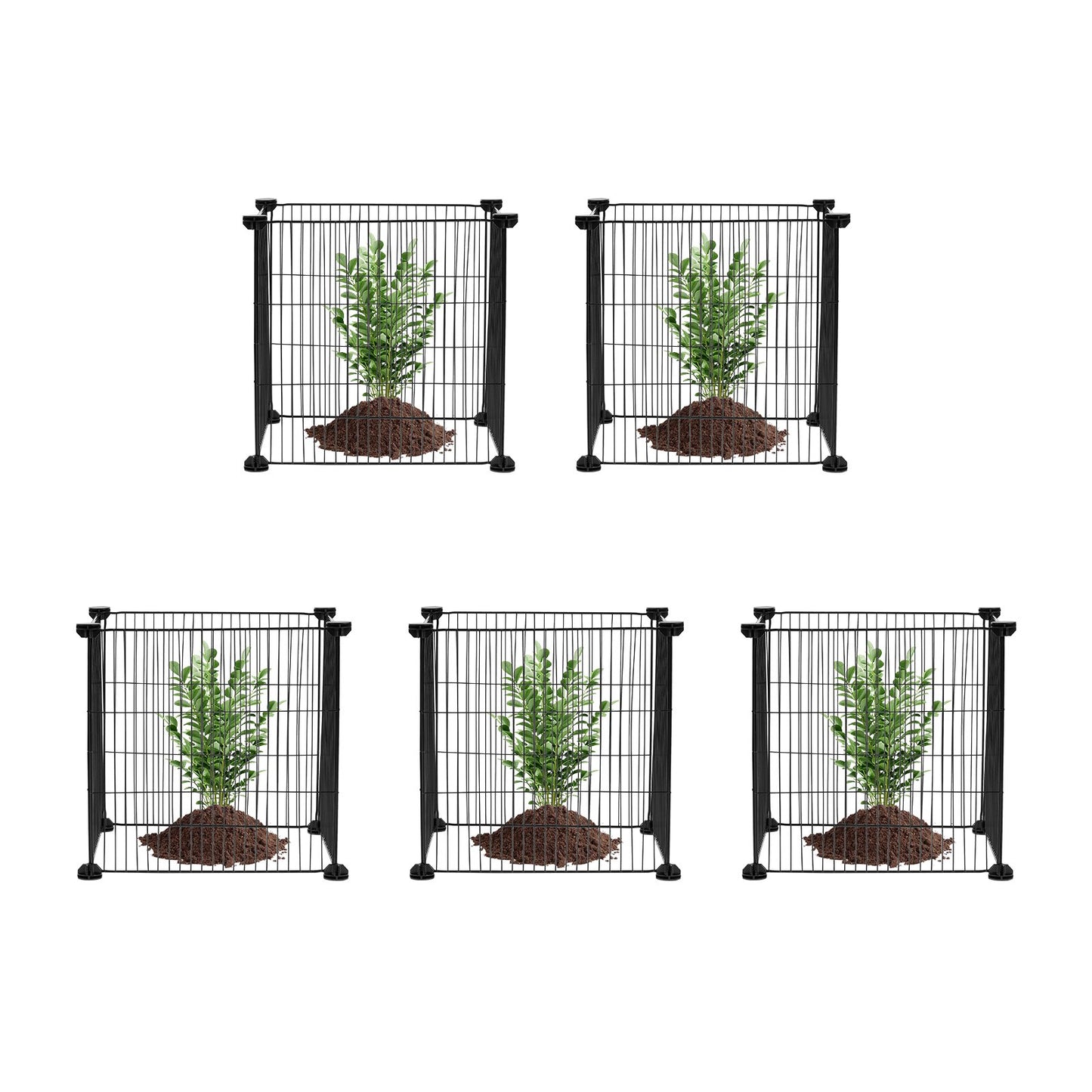 5 Pack Plant Protector from Animals, 390 mm x 390 mm Chicken Wire Plant Protector, Plant Cages for Outdoor V952-QBWZCL14YCHSHLKV6V0