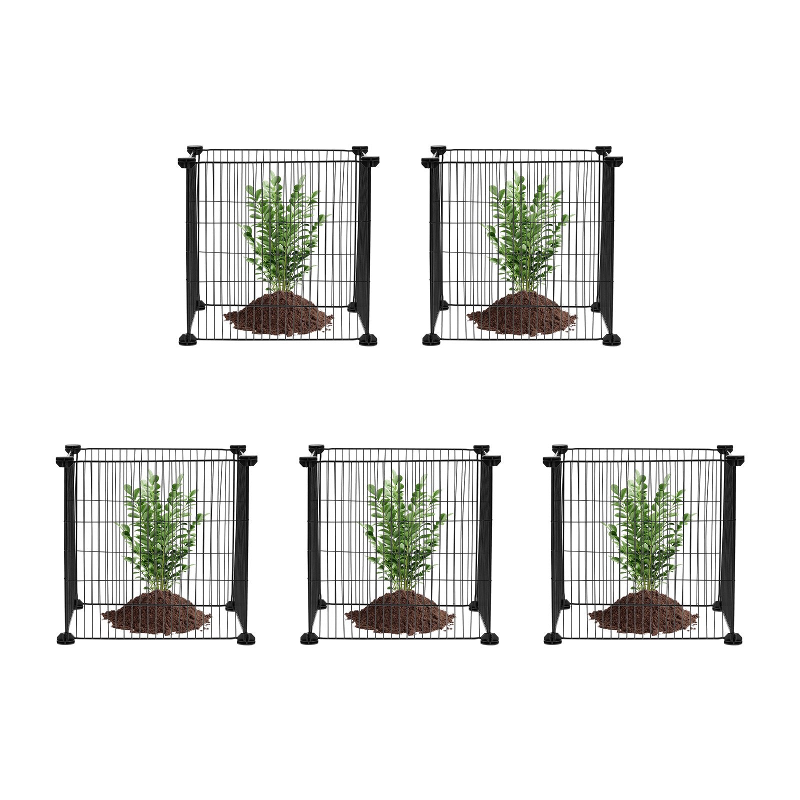 5 Pack Plant Protector from Animals, 390 mm x 390 mm Chicken Wire Plant Protector, Plant Cages for Outdoor V952-QBWZCL14YCHSHLKV6V0