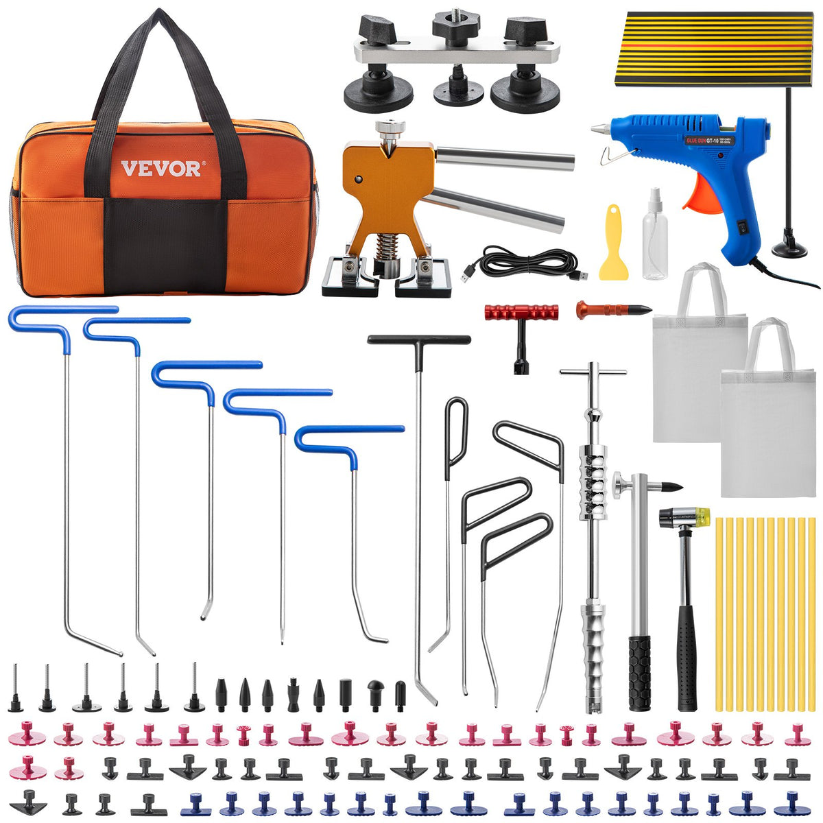 Paintless Dent Removal Rods Stainless Steel Rod Tool Kit 89pcs Dent Repair V952-QCAHXFQ89220VAUP2V3