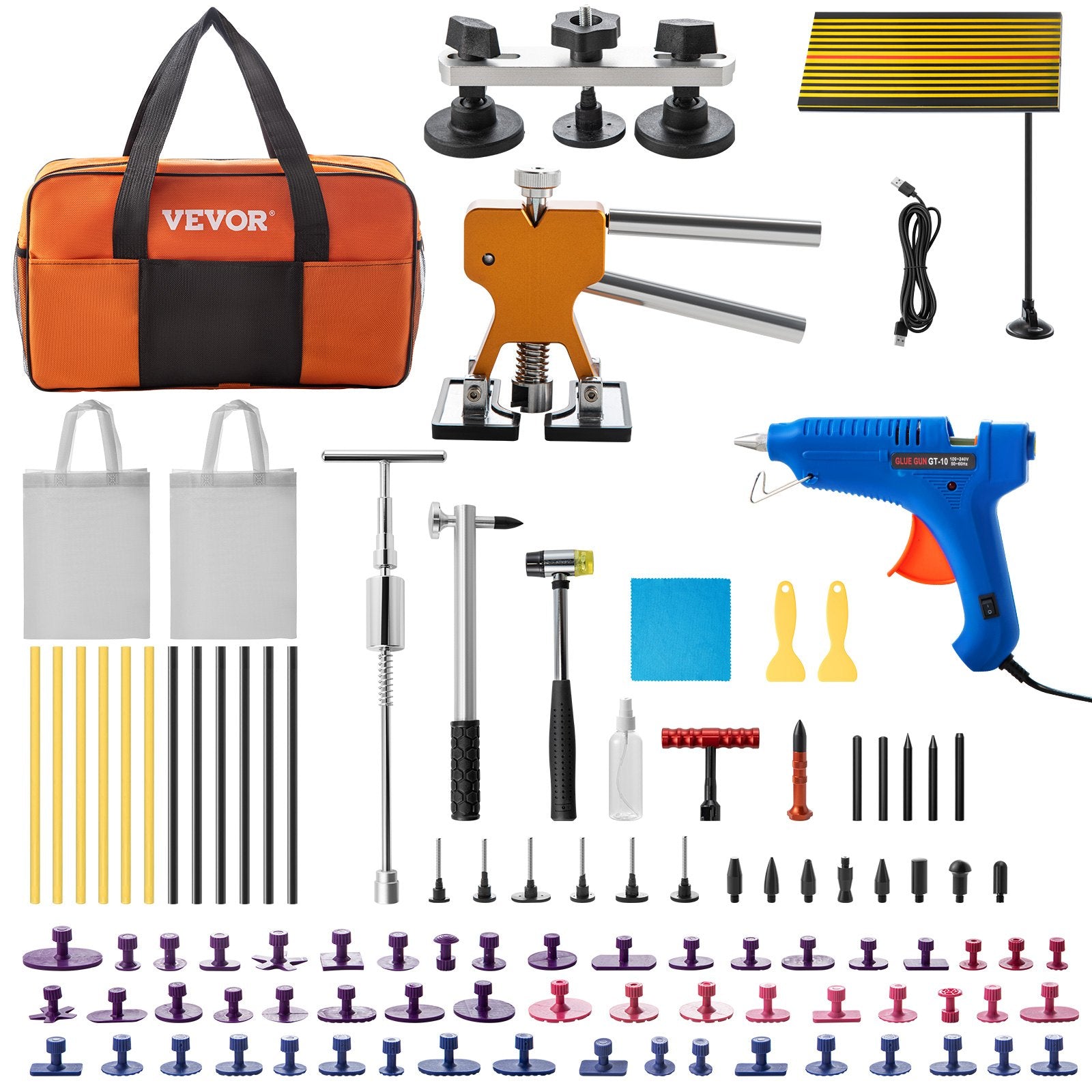 Paintless Dent Repair Tools Hail Damage Remover 89 Pcs Body Dent Removal V952-QCAHXFQ89220VP03AV3