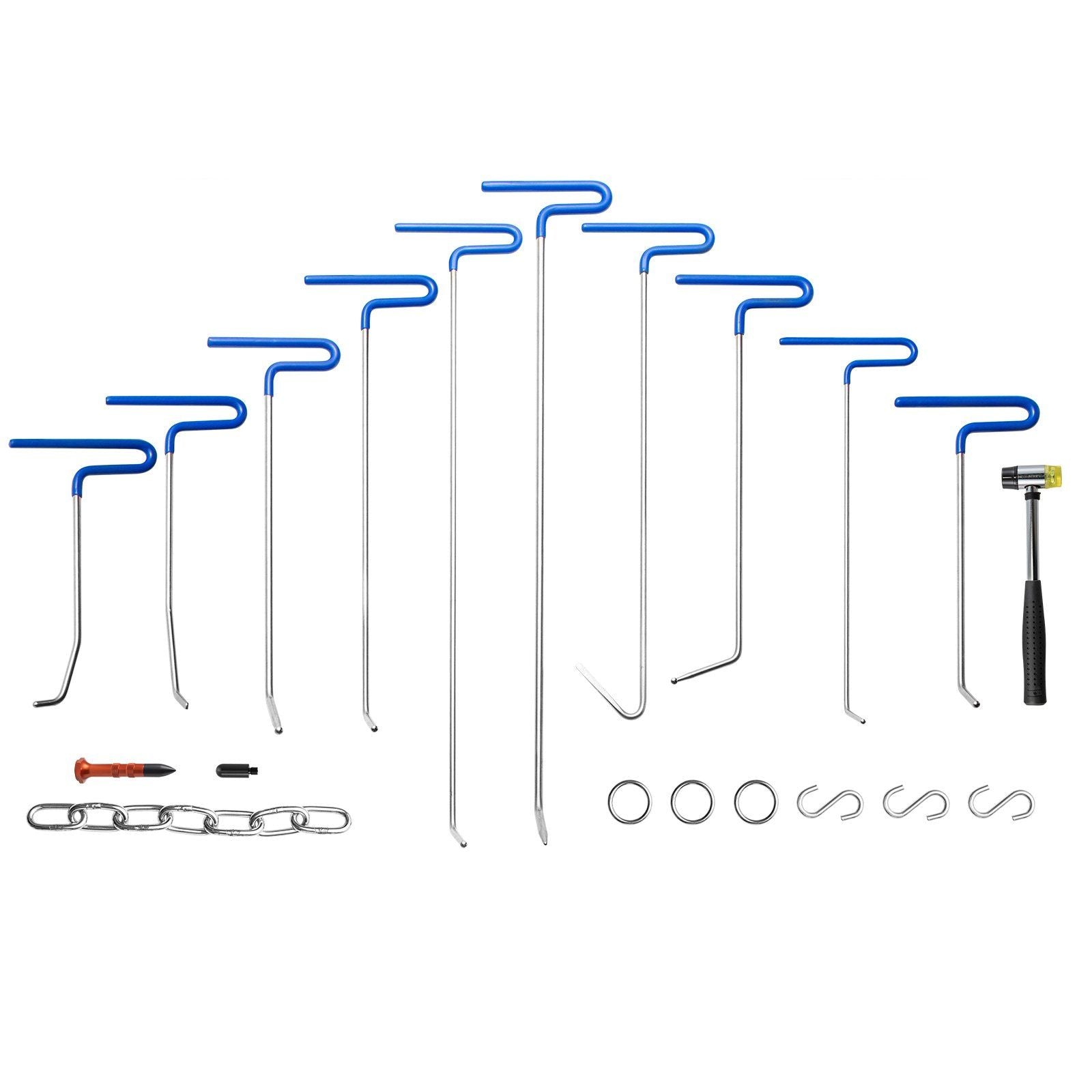 Rods Dent Puller Stainless Steel Paintless Repair Kits Hail Removal 20PCS V952-QCAHXFQTJQG200Q7GV0