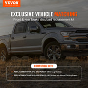 Front and Rear Brake Kit Compatible with 2012-2020 Ford F-150(MPB Only), Drilled and Slotted Brake Rotors V952-QCCCPTZF1502E0OTBV0