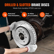 Front and Rear Brake Kit Compatible with 2012-2020 Ford F-150(MPB Only), Drilled and Slotted Brake Rotors V952-QCCCPTZF1502E0OTBV0