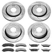 Front and Rear Brake Kit Compatible with 2012-2020 Ford F-150(MPB Only), Drilled and Slotted Brake Rotors V952-QCCCPTZF1502E0OTBV0