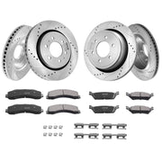 Front and Rear Brake Kit Compatible with 2012-2020 Ford F-150(MPB Only), Drilled and Slotted Brake Rotors V952-QCCCPTZF1502E0OTBV0