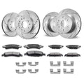 Front&Rear Rotors Disc Brake Pads Kit for 14-18 Chevy Silverado Gmc Sierra 1500 V952-QCCCPTZSILVEW8IC2V0