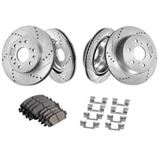 Front&Rear Rotors Disc Brake Pads Kit for 14-18 Chevy Silverado Gmc Sierra 1500 V952-QCCCPTZSILVEW8IC2V0
