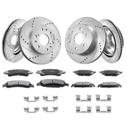 Front&Rear Rotors Disc Brake Pads Kit for 14-18 Chevy Silverado Gmc Sierra 1500 V952-QCCCPTZSILVEW8IC2V0