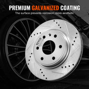 Drilled Slotted Front Brake Rotors Pads Kit for Chevy Traverse GMC Acadia V952-QCCCPTZTRAVEMZKYOV0