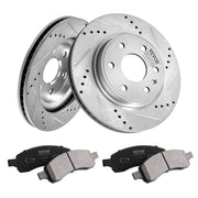 Drilled Slotted Front Brake Rotors Pads Kit for Chevy Traverse GMC Acadia V952-QCCCPTZTRAVEMZKYOV0